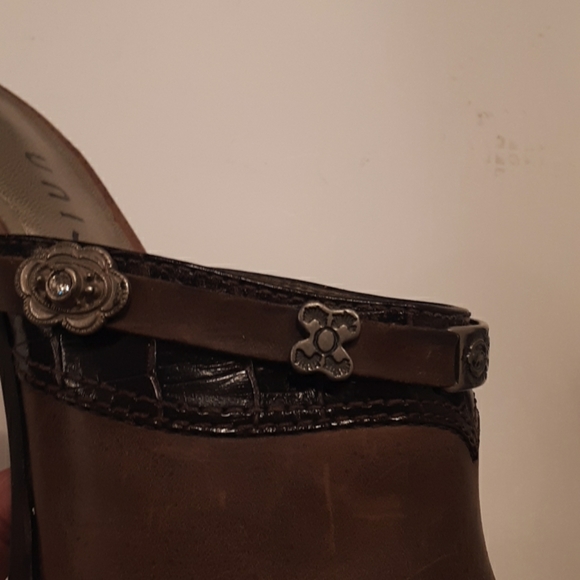 Unis brown western clog mule heels - Picture 6 of 8